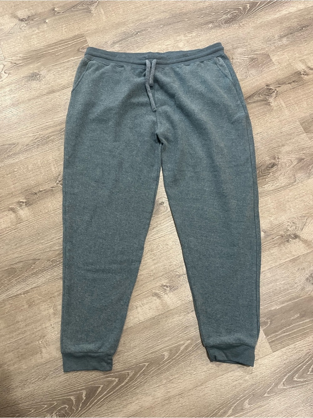 Men's Soft Serve Blue Gray Fleece Jogger Pants